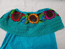 Load image into Gallery viewer, Campesina Style shoulder less sunflowers Blouse - Blusa Campesina con Girasoles