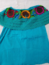 Load image into Gallery viewer, Campesina Style shoulder less sunflowers Blouse - Blusa Campesina con Girasoles