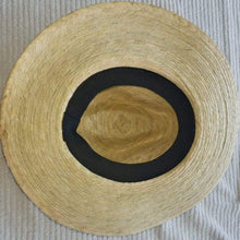 Load image into Gallery viewer, Palm hand made, hand painted Maria Hat- Sombrero de Palma con Maria pintado a mano.