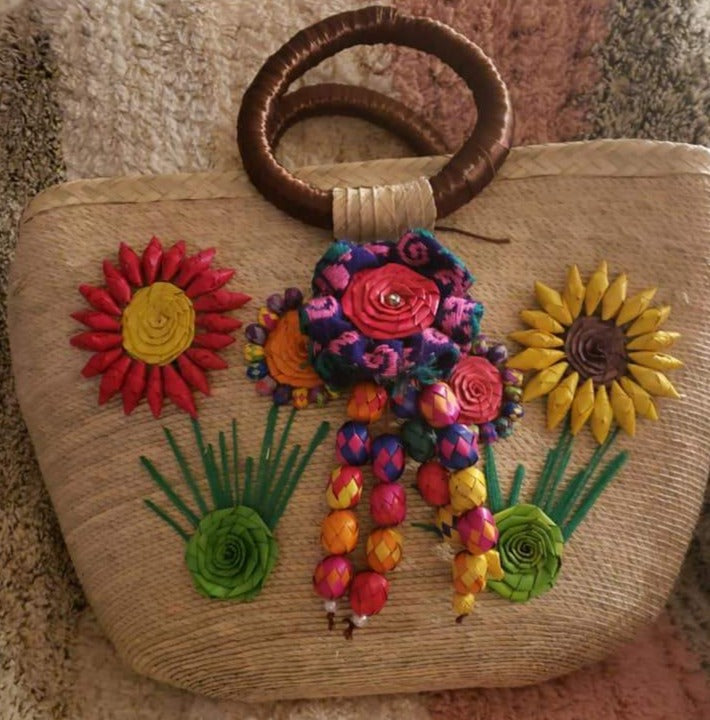 Medium Flower hand bag - Bolso mediano de Flores