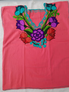 Campesina Style shoulder less black Blouse V neck big flowers - Blusa Campesina con cuello en V flores grandes