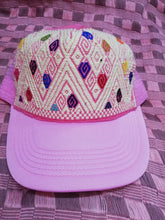 Load image into Gallery viewer, Pink and White Cap - Gorra Rosa y Blanco a puntos
