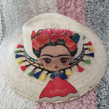 Load image into Gallery viewer, Friday Kalo Hat - Sombrero de Frida Kalo.
